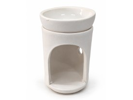 Hornito ceramico 2 piezas blanco rustico 